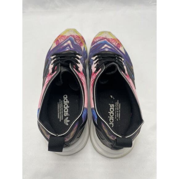 ADIDAS ZX Flux Smooth Floral Multicolor Womens 7 Running Shoes Trainers S82937 - Picture 10 of 11